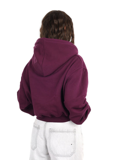 DS2 felpa cappuccio da donna viola