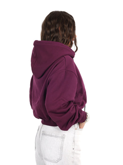 DS2 felpa cappuccio da donna viola