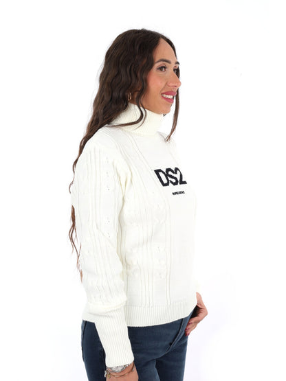 DS2 maglia da donna bianco