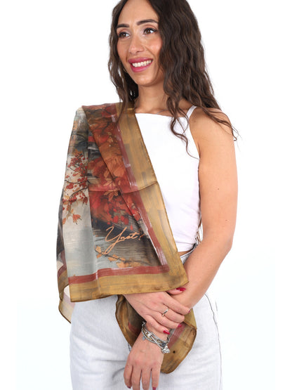 Y-not foulard rayon da unisex fantasia