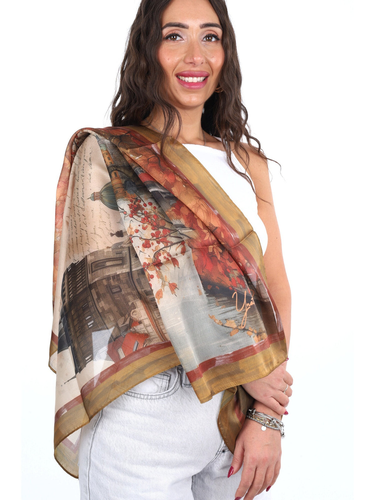 Y-not foulard rayon da unisex fantasia
