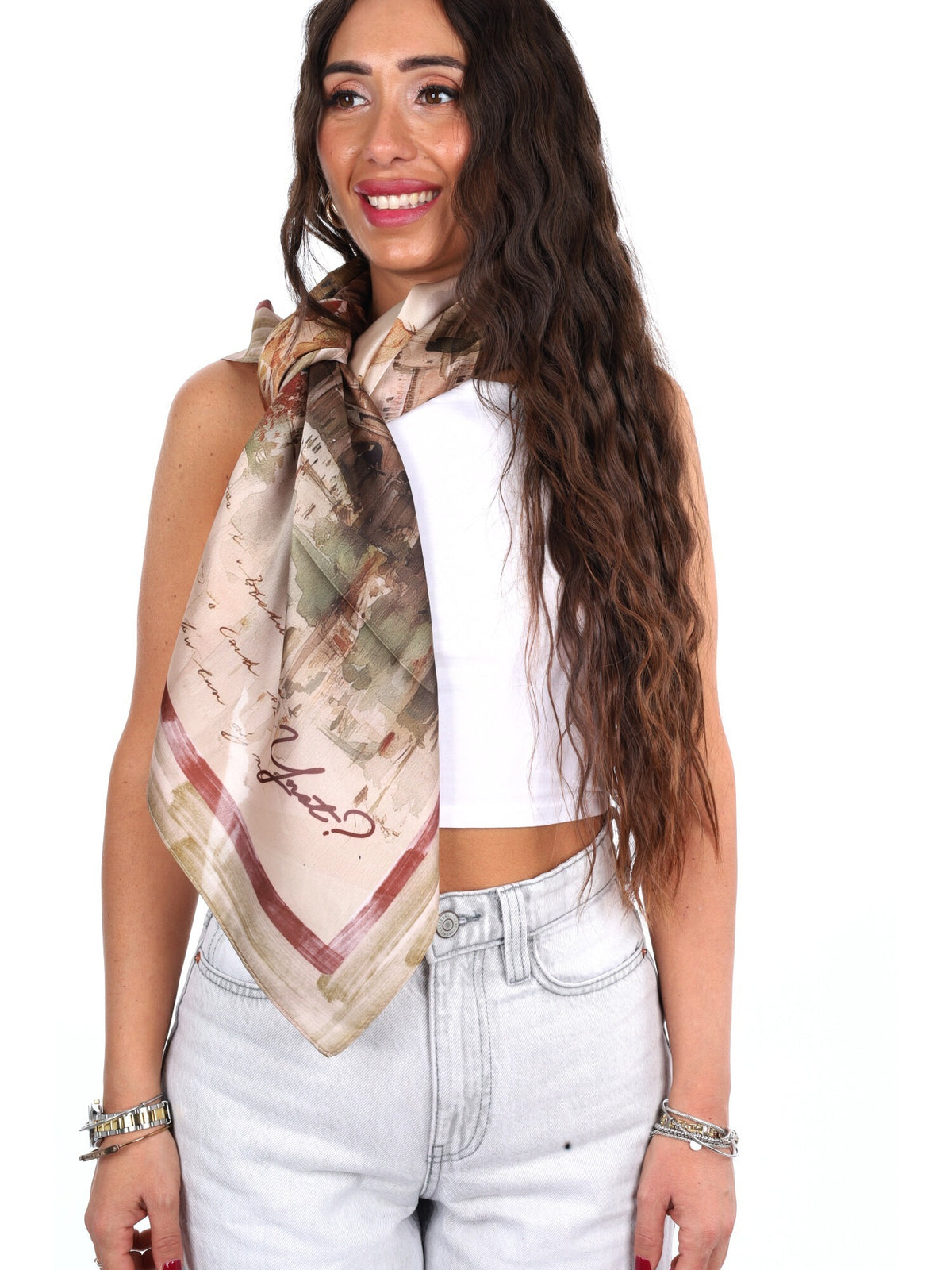 Y-not foulard rayon da unisex fantasia