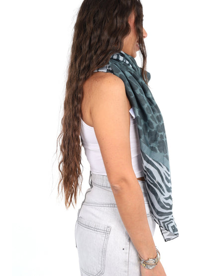 Y-not foulard rayon da unisex nero
