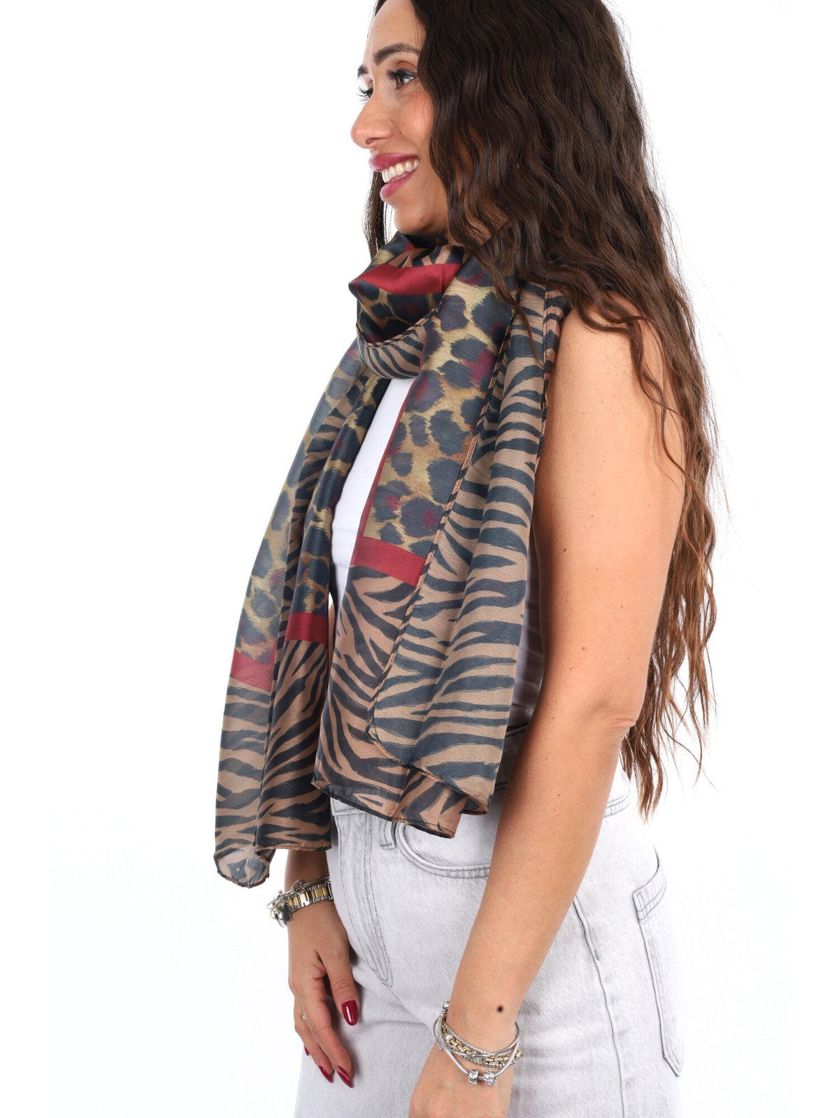 Y-not foulard rayon da unisex ciliegia