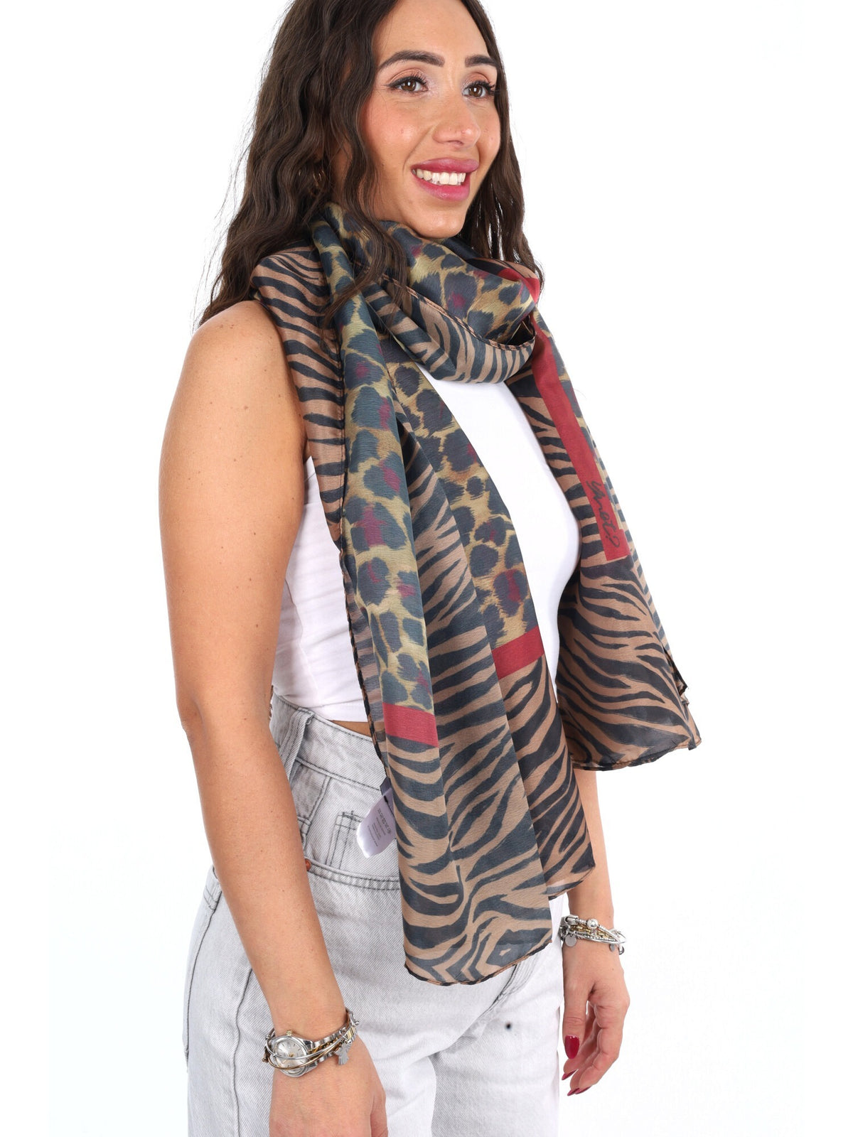 Y-not foulard rayon da unisex ciliegia