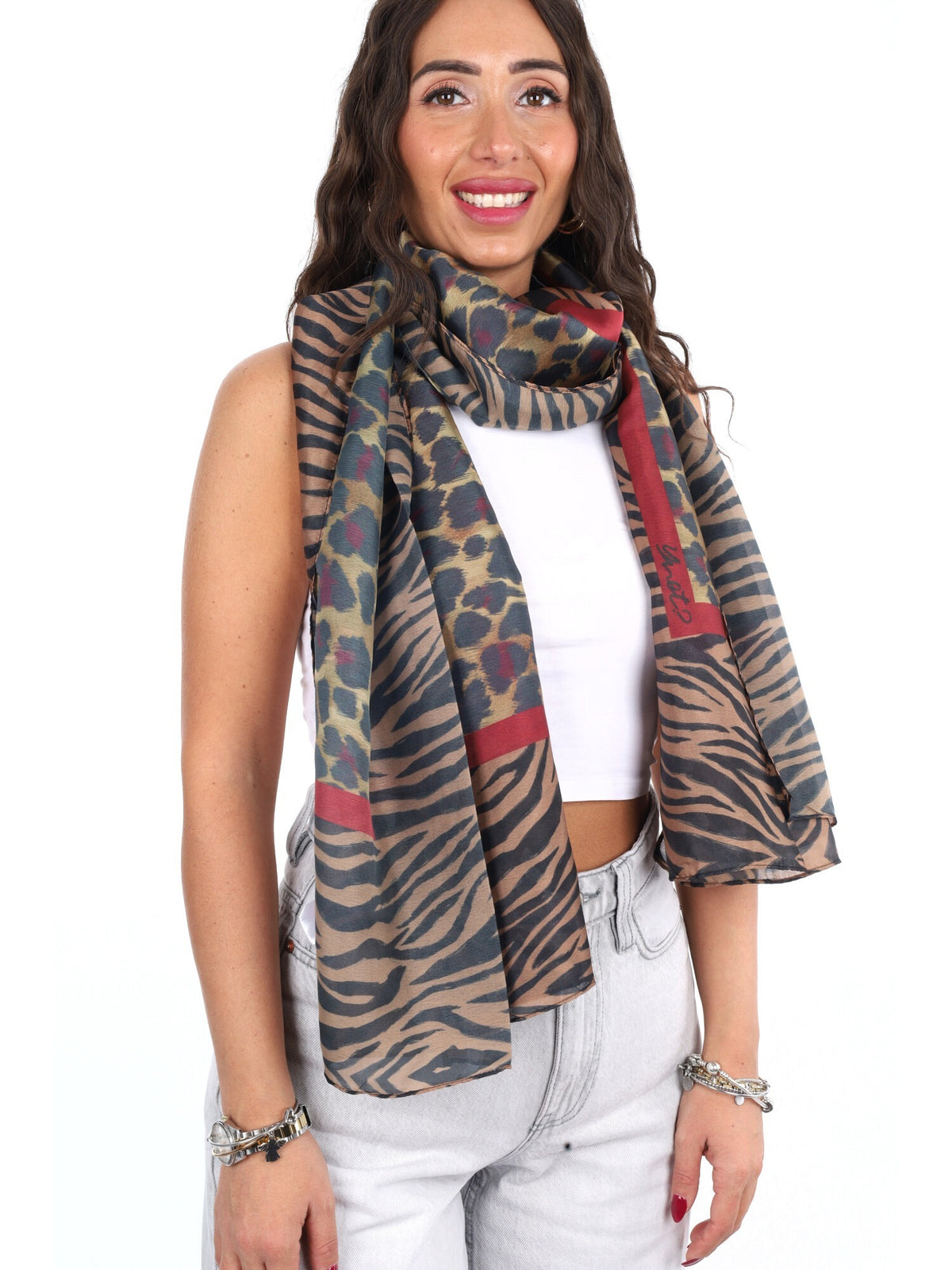Y-not foulard rayon da unisex ciliegia