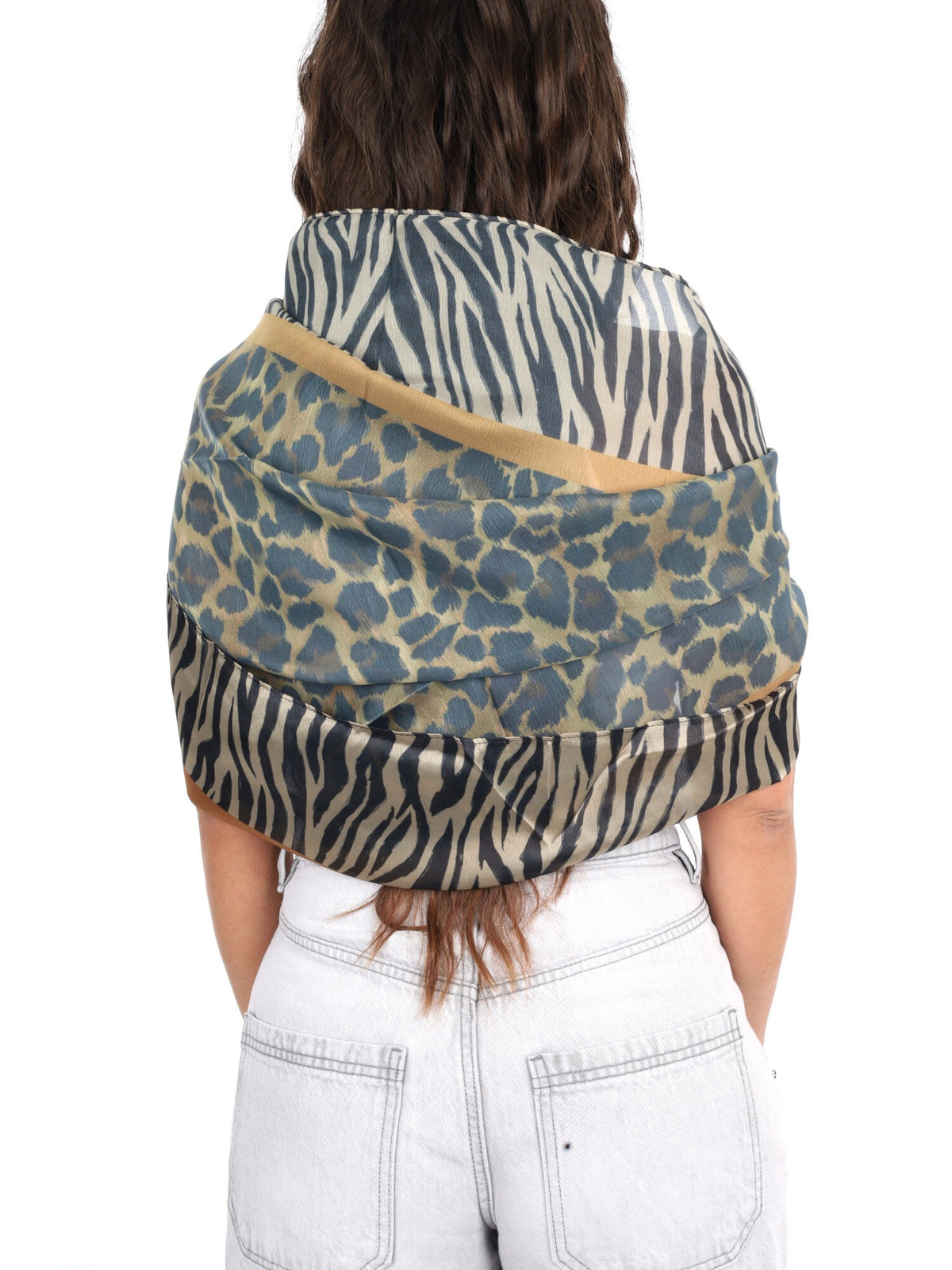 Y-not foulard rayon da unisex tan