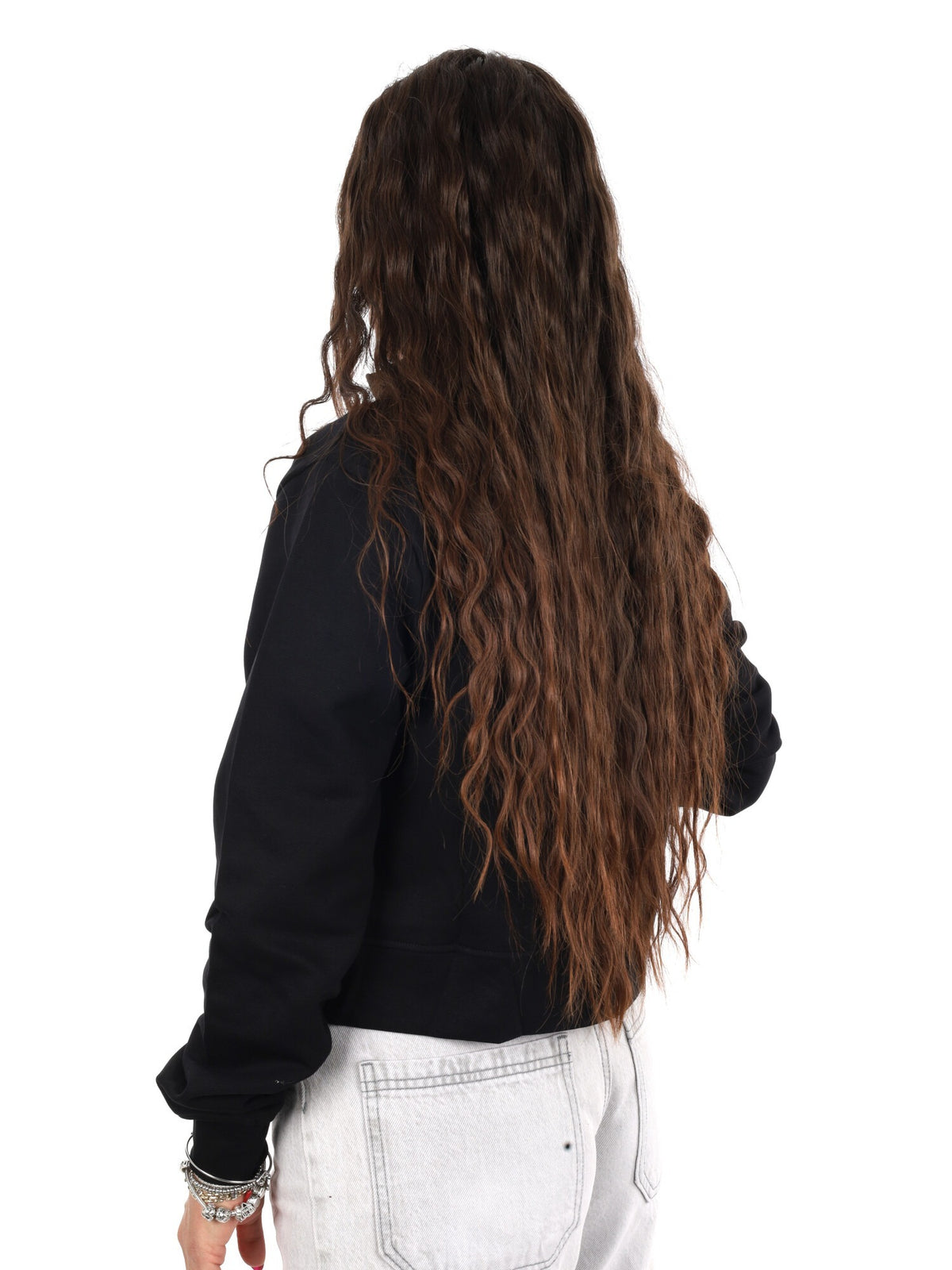 Icon felpa zip cr ft da donna nero