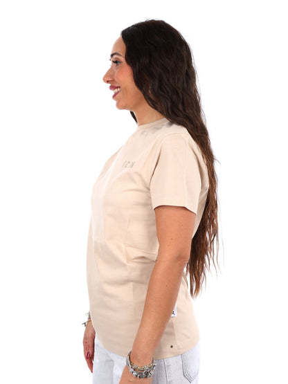 Icon t-shirt mm da donna avorio