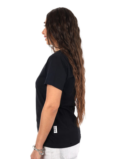 Icon t-shirt mm da donna nero