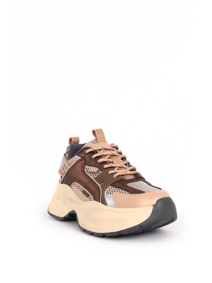 Buffalo yuno sneakers da donna bronzo
