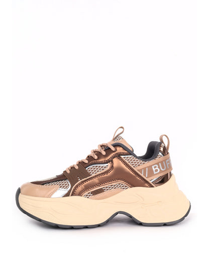 Buffalo yuno sneakers da donna bronzo