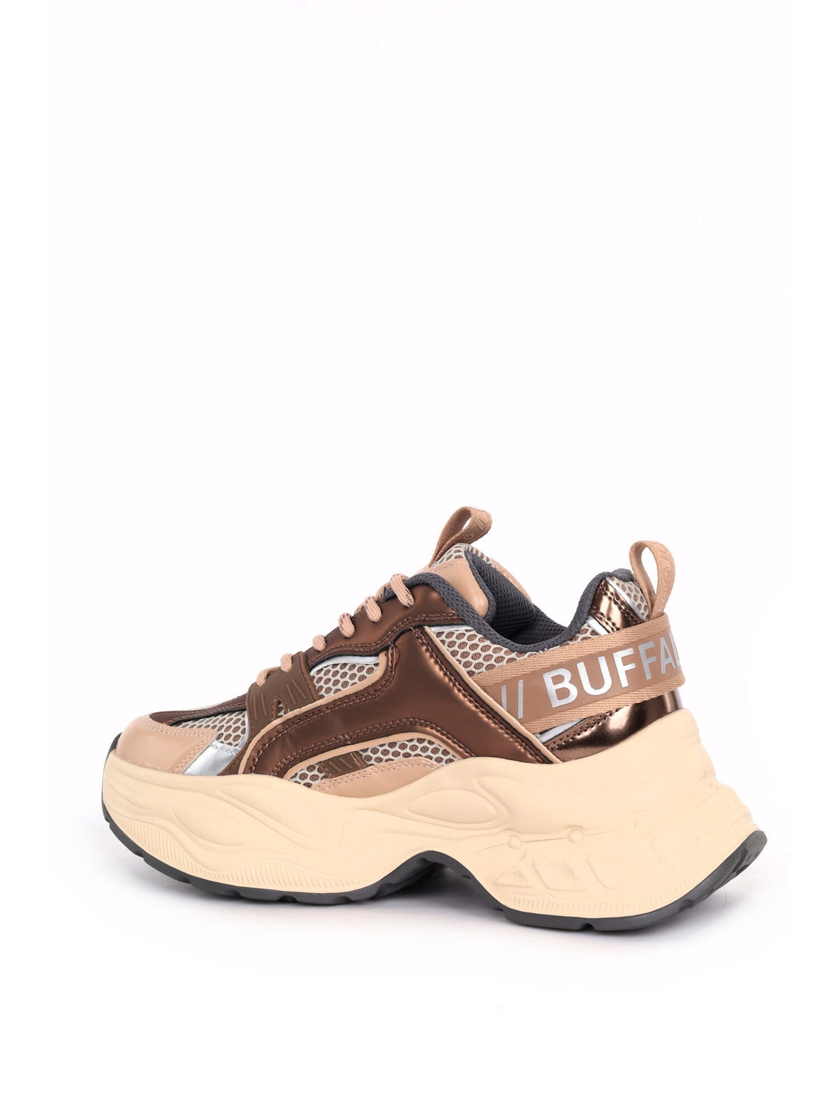 Buffalo yuno sneakers da donna bronzo
