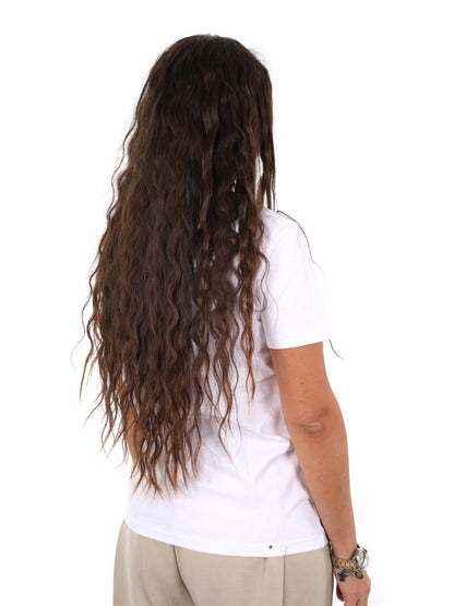 Guess elsa cn t-shirt da donna bianco