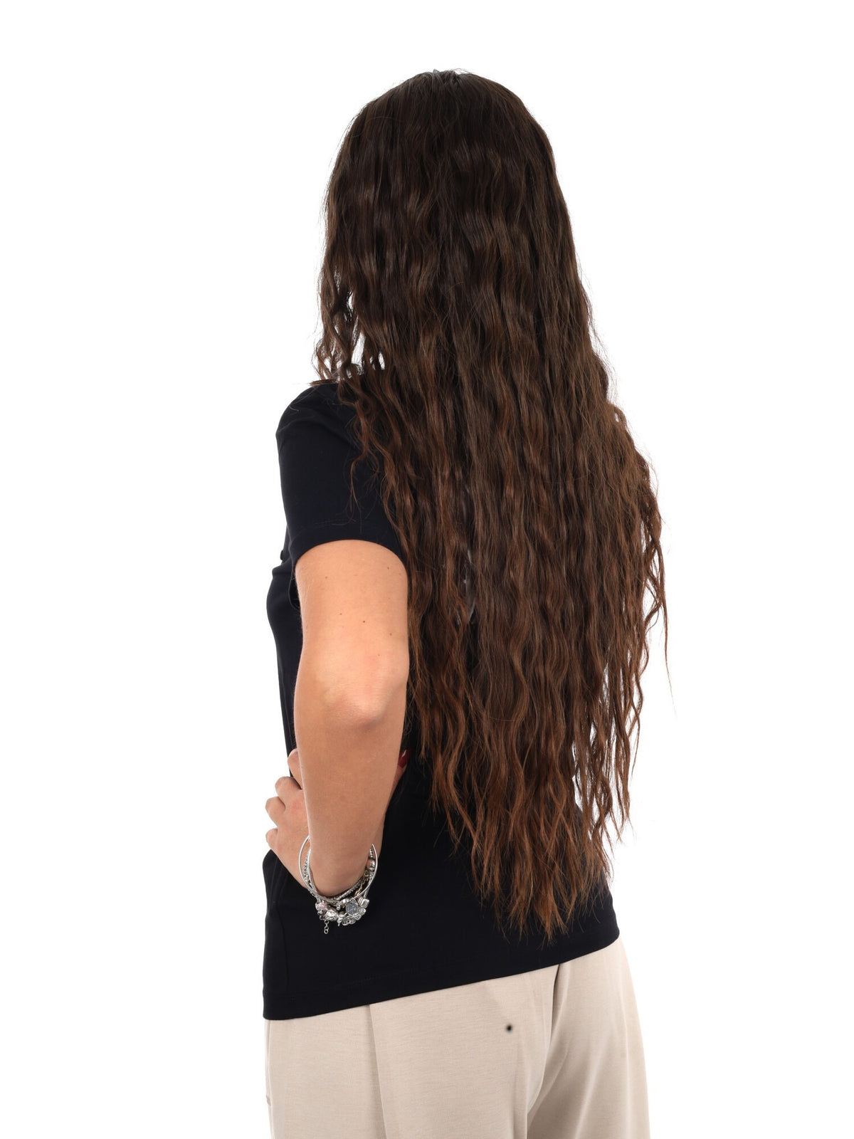 Guess elsa cn t-shirt da donna nero