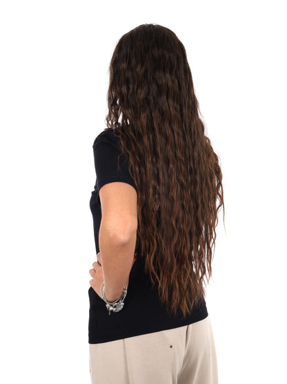 Guess elsa cn t-shirt da donna nero