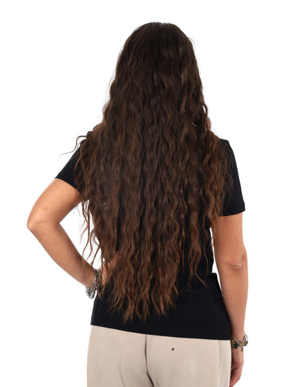 Guess elsa cn t-shirt da donna nero