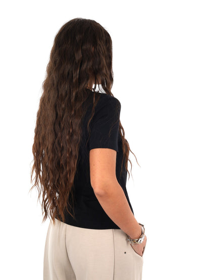 Guess grazia slim cn t-shirt da donna nero