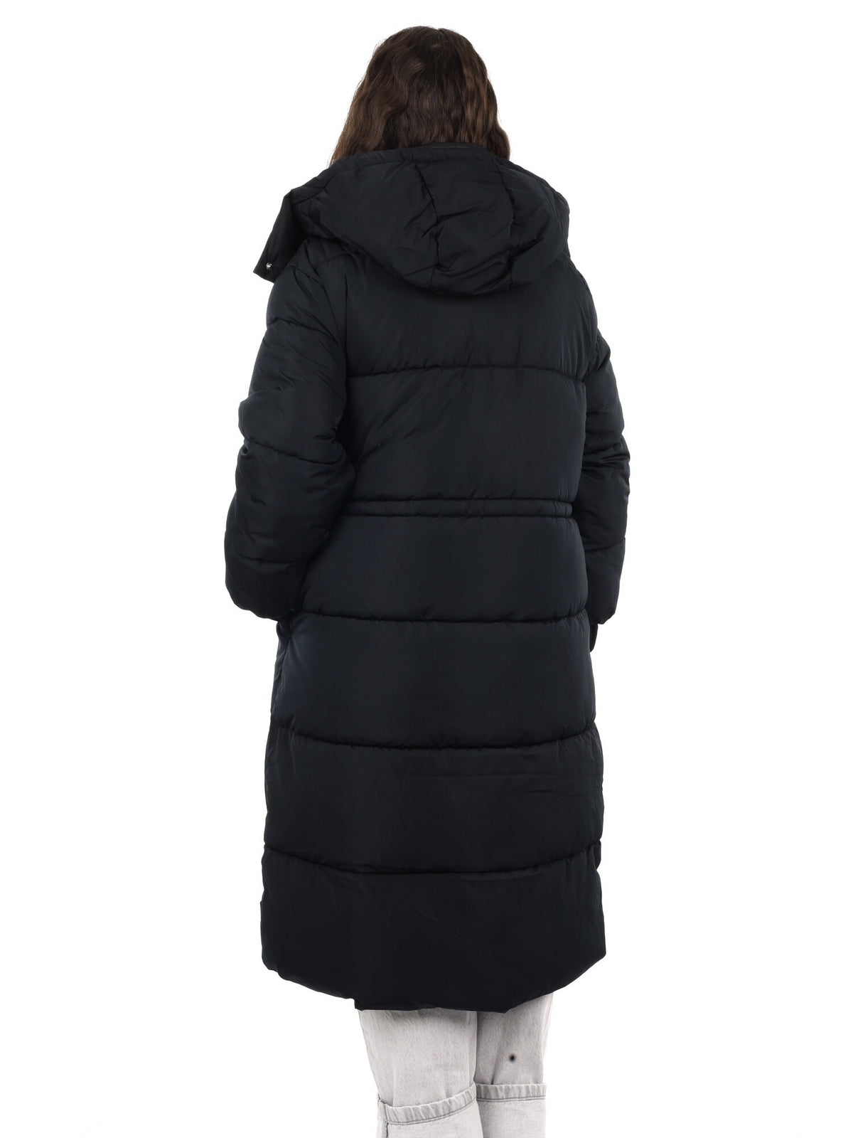 Guess virginia long giubbino da donna nero