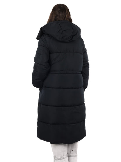 Guess virginia long giubbino da donna nero