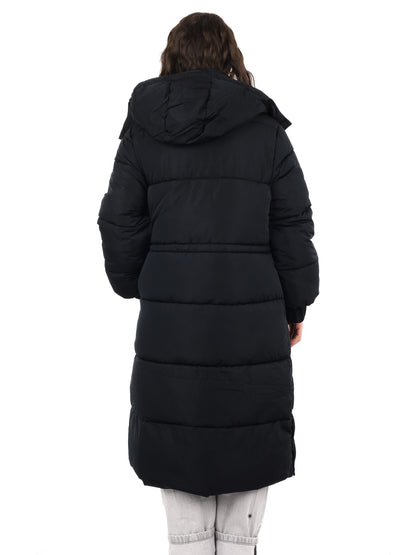 Guess virginia long giubbino da donna nero
