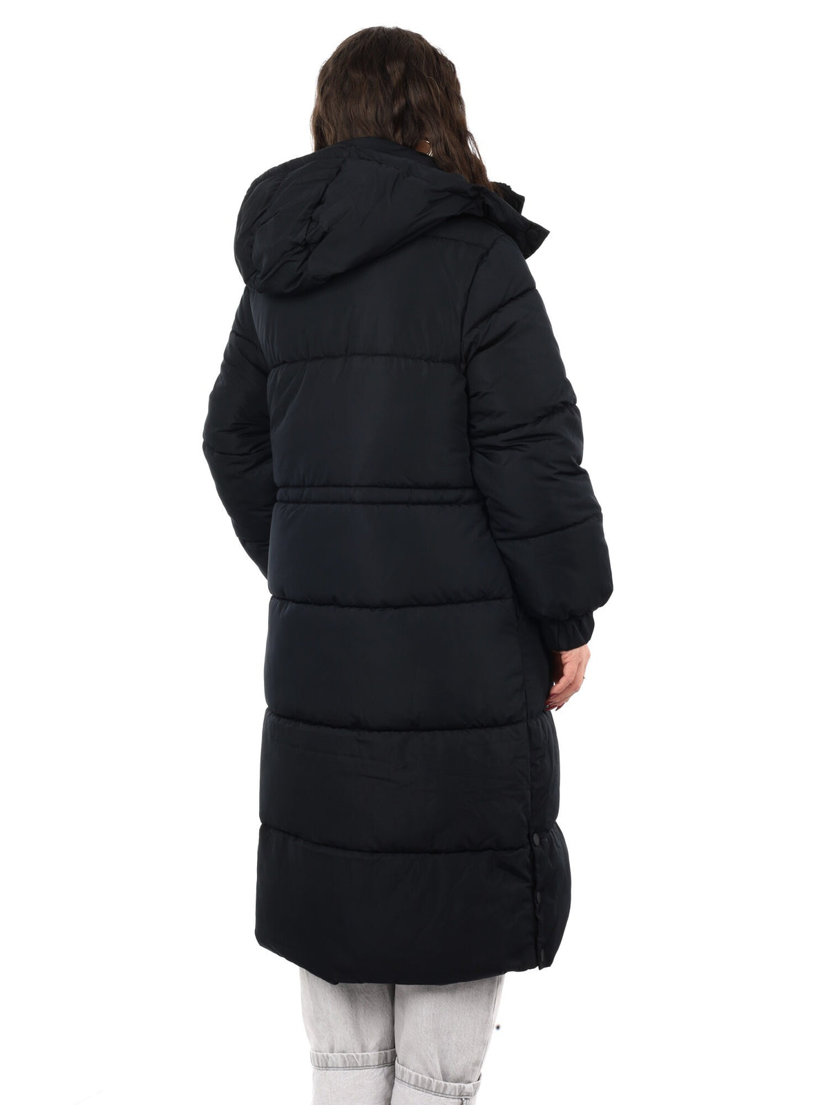 Guess virginia long giubbino da donna nero