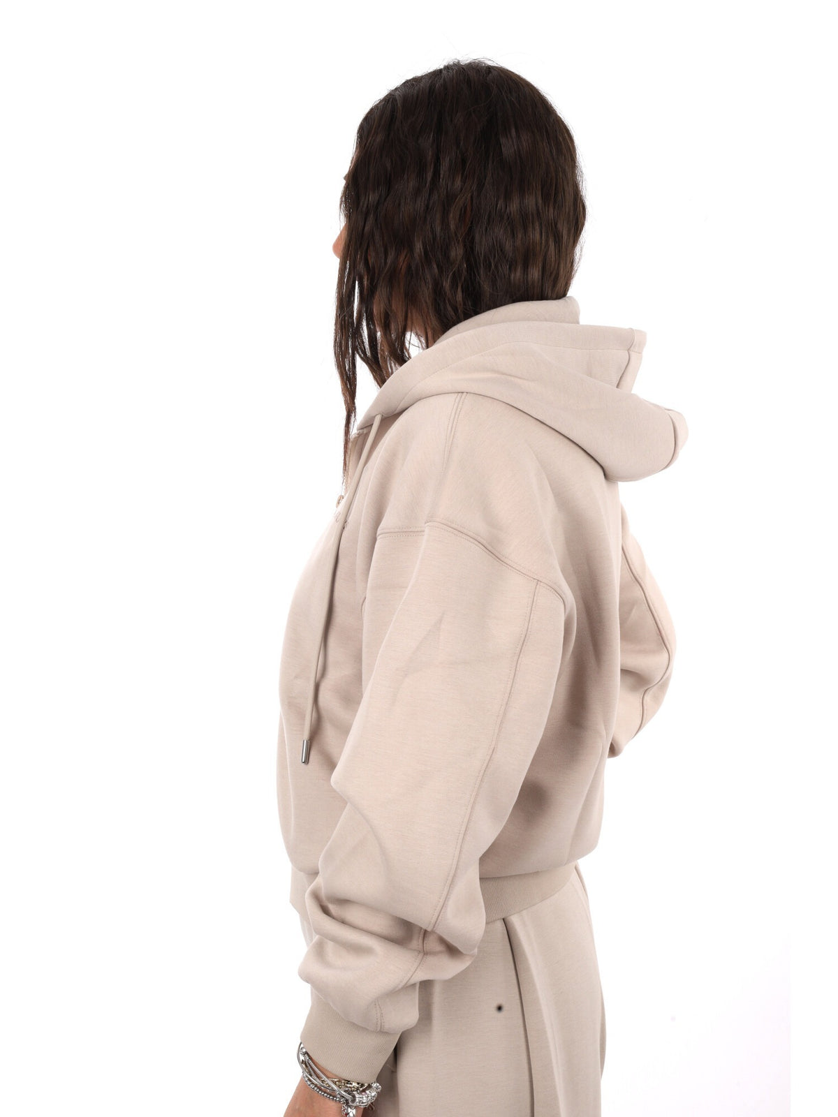 Guess brianna fullzi felpa da donna beige