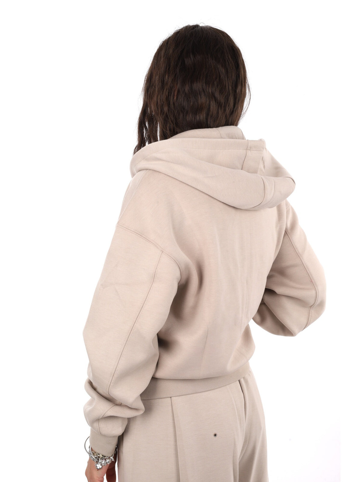 Guess brianna fullzi felpa da donna beige