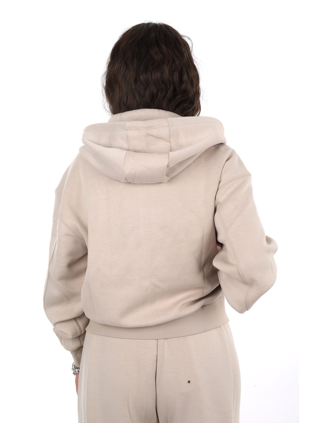 Guess brianna fullzi felpa da donna beige