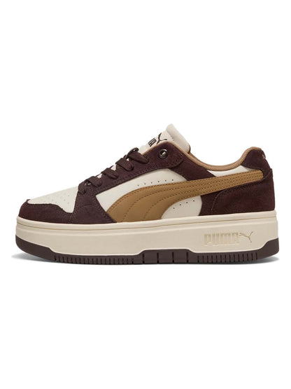 Puma rebound femme sneakers da donna bianco-marrone
