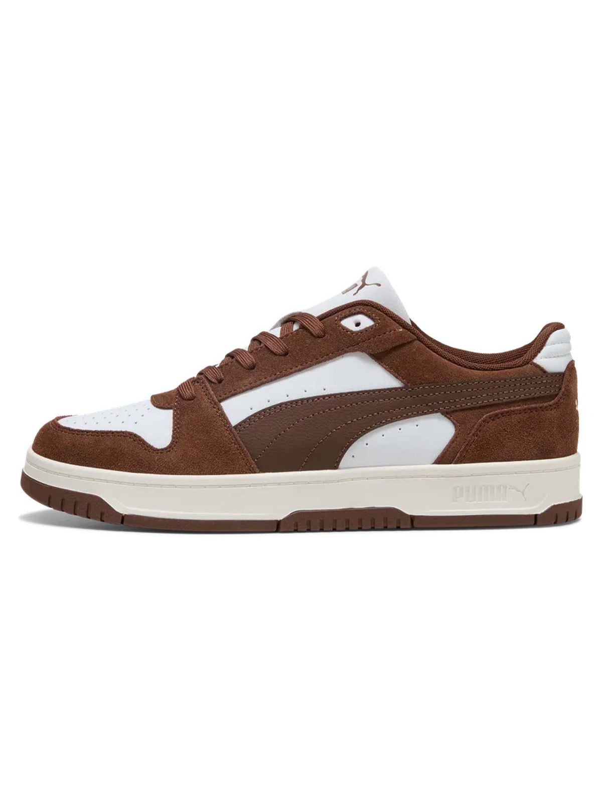 Puma rebound slam lo sneakers da uomo bianco-marrone