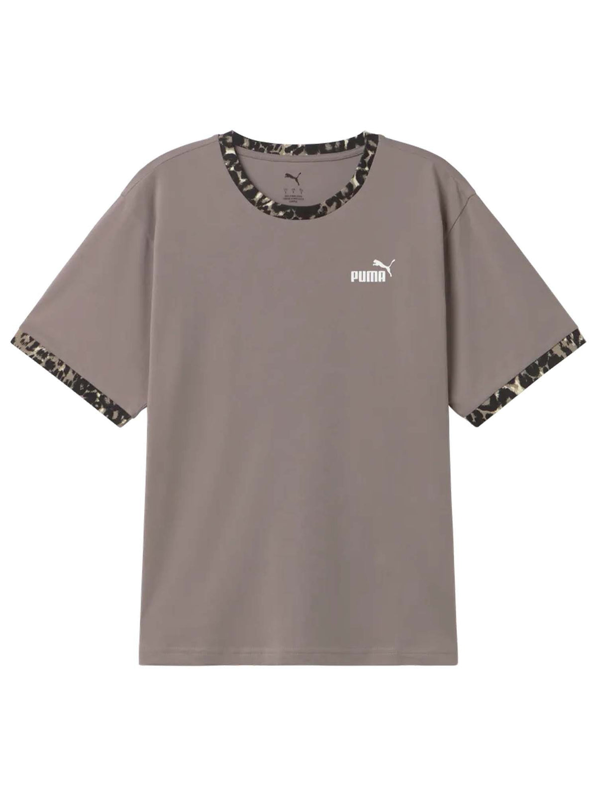 Puma t-shirt relaxed da donna fango