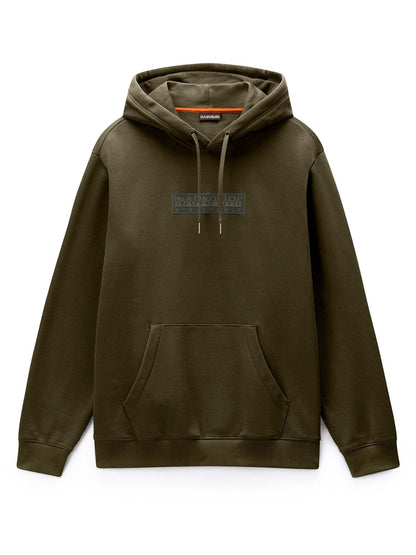 Napapijri b-box logo felpa da uomo oliva