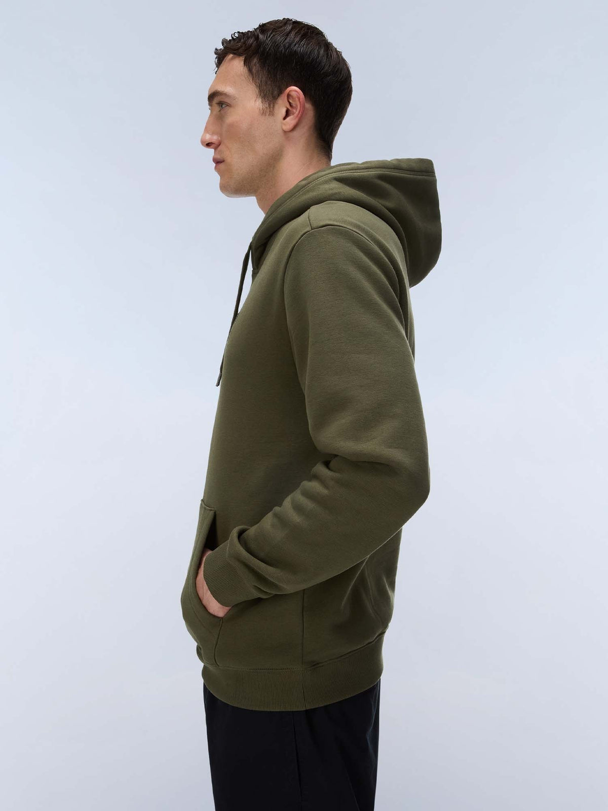 Napapijri b-box logo felpa da uomo oliva