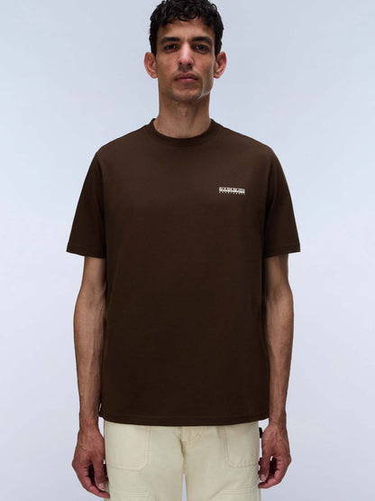 Napapijri s-smallbox t-shirt da uomo marrone