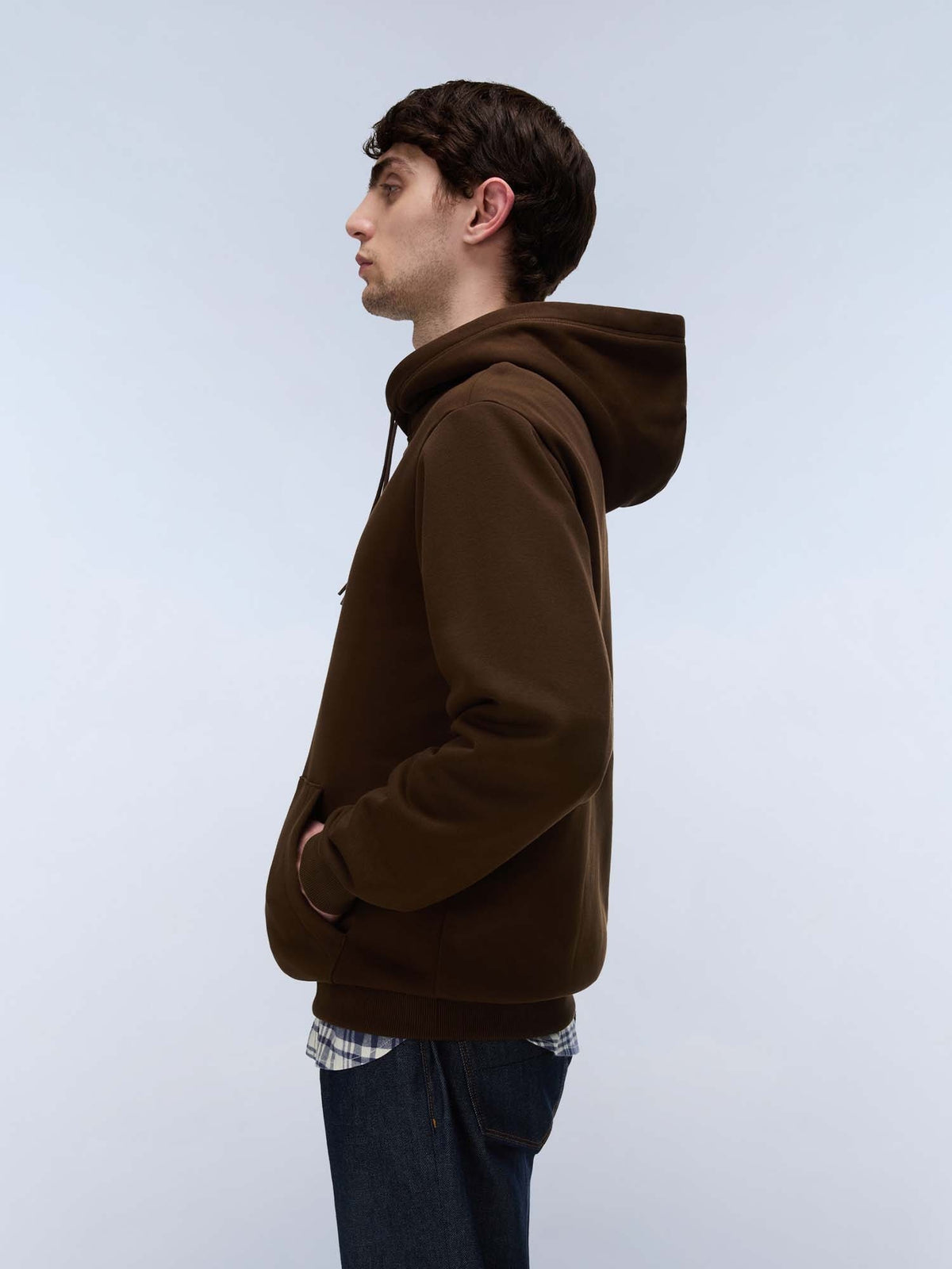 Napapijri b-box logo felpa da uomo marrone