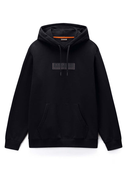 Napapijri b-box logo felpa da uomo nero