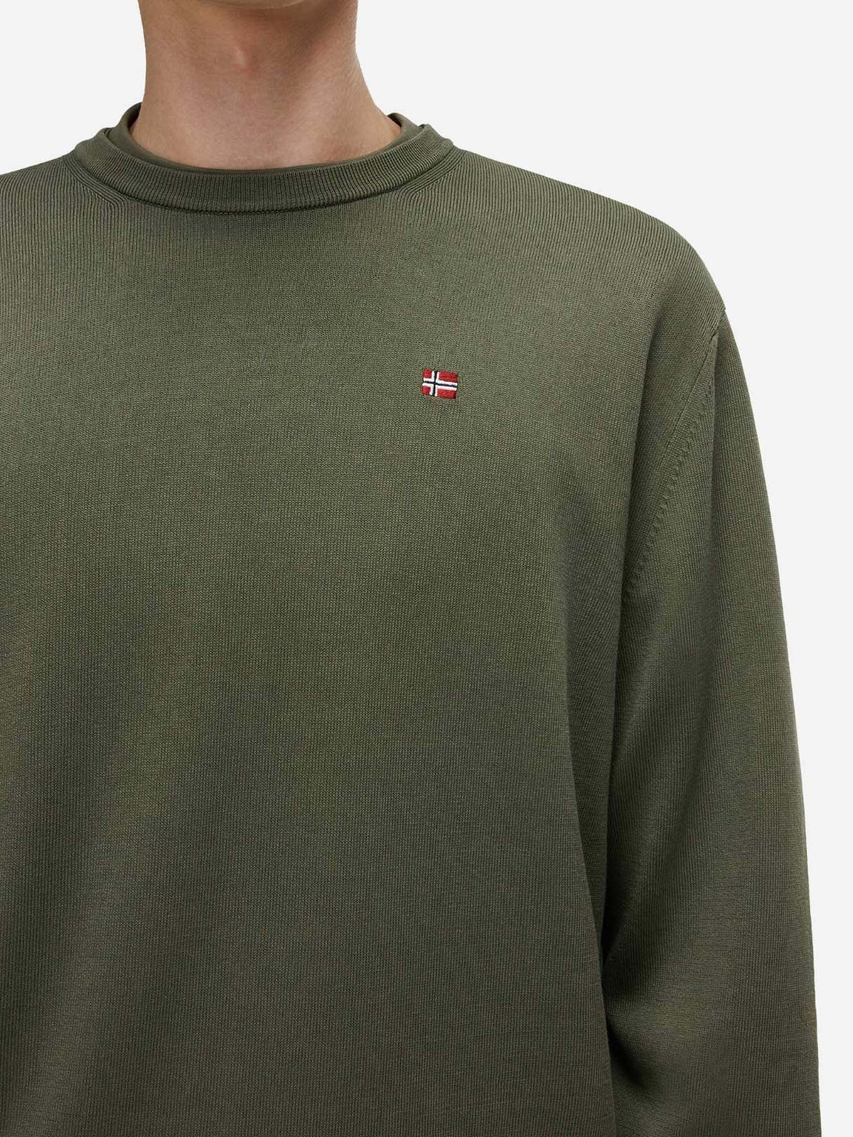 Napapijri droz 5 maglia da uomo oliva