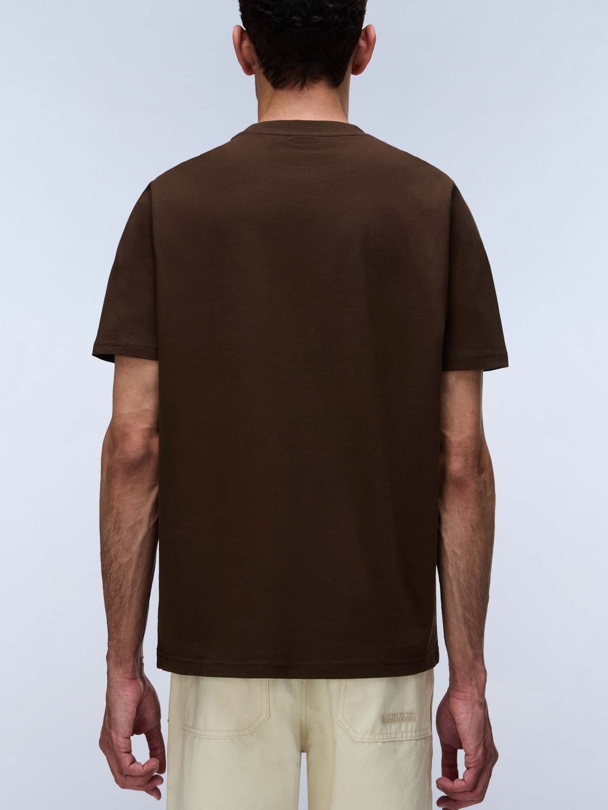 Napapijri s-smallbox t-shirt da uomo marrone