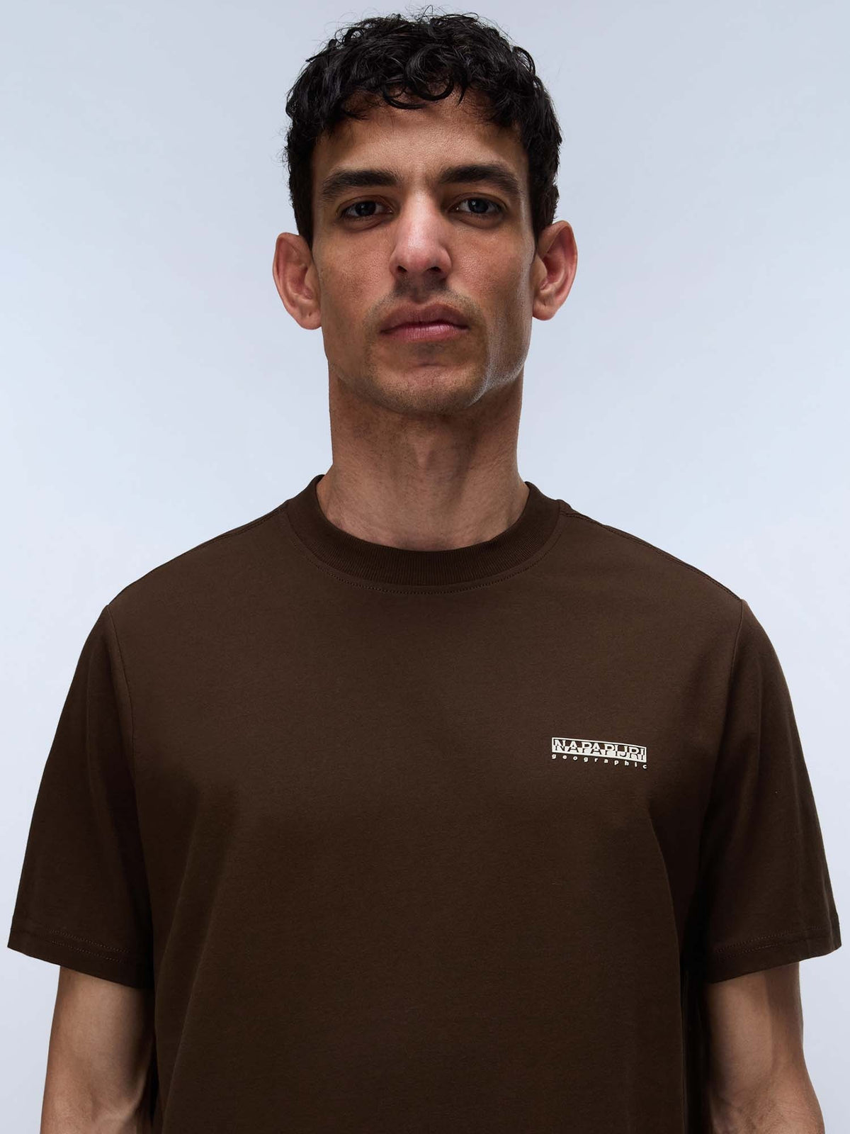 Napapijri s-smallbox t-shirt da uomo marrone