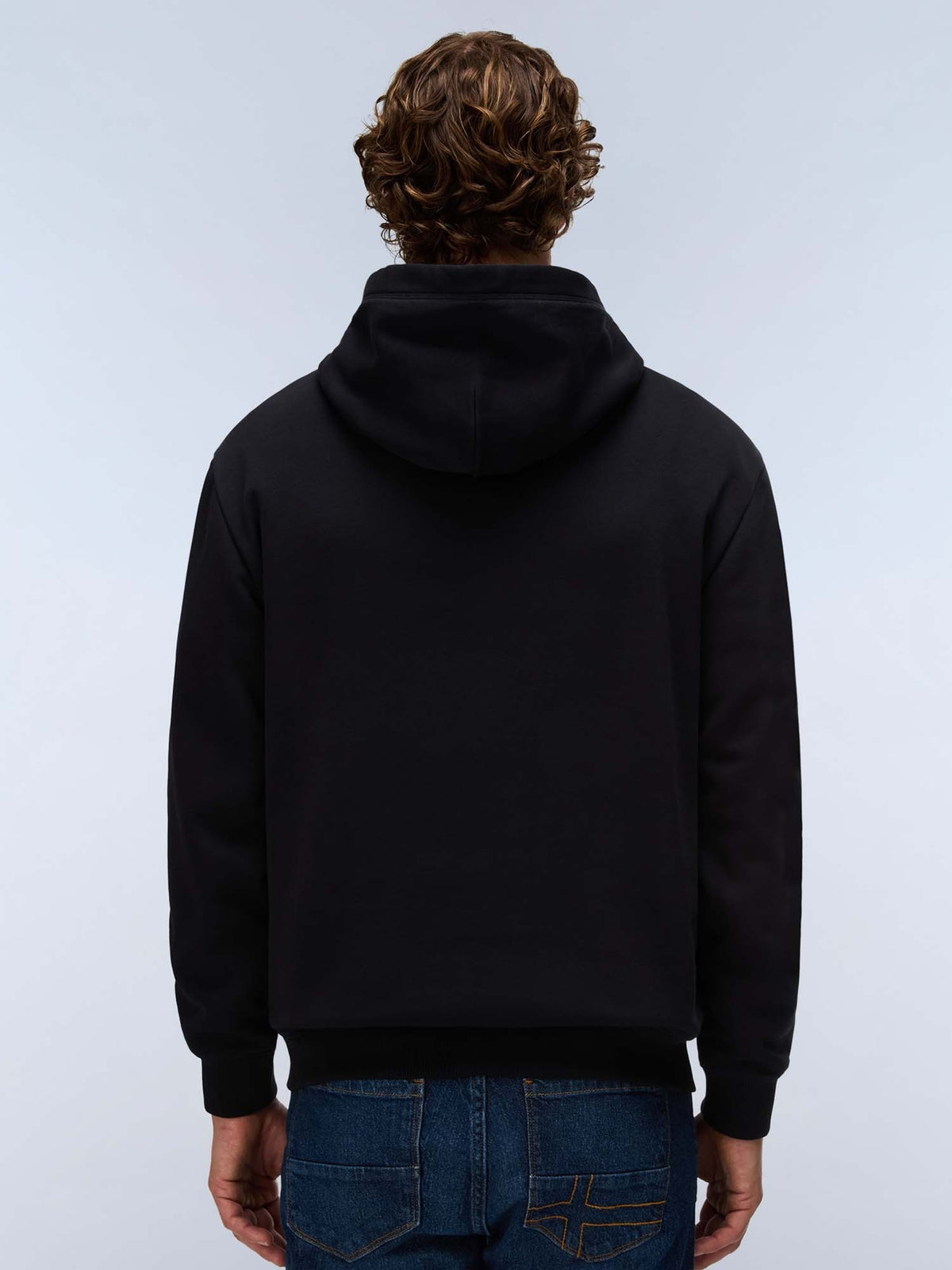 Napapijri b-box logo felpa da uomo nero