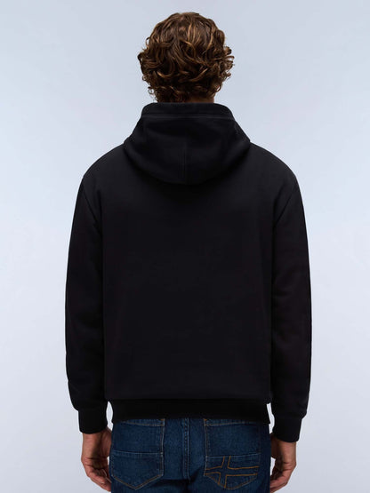 Napapijri b-box logo felpa da uomo nero