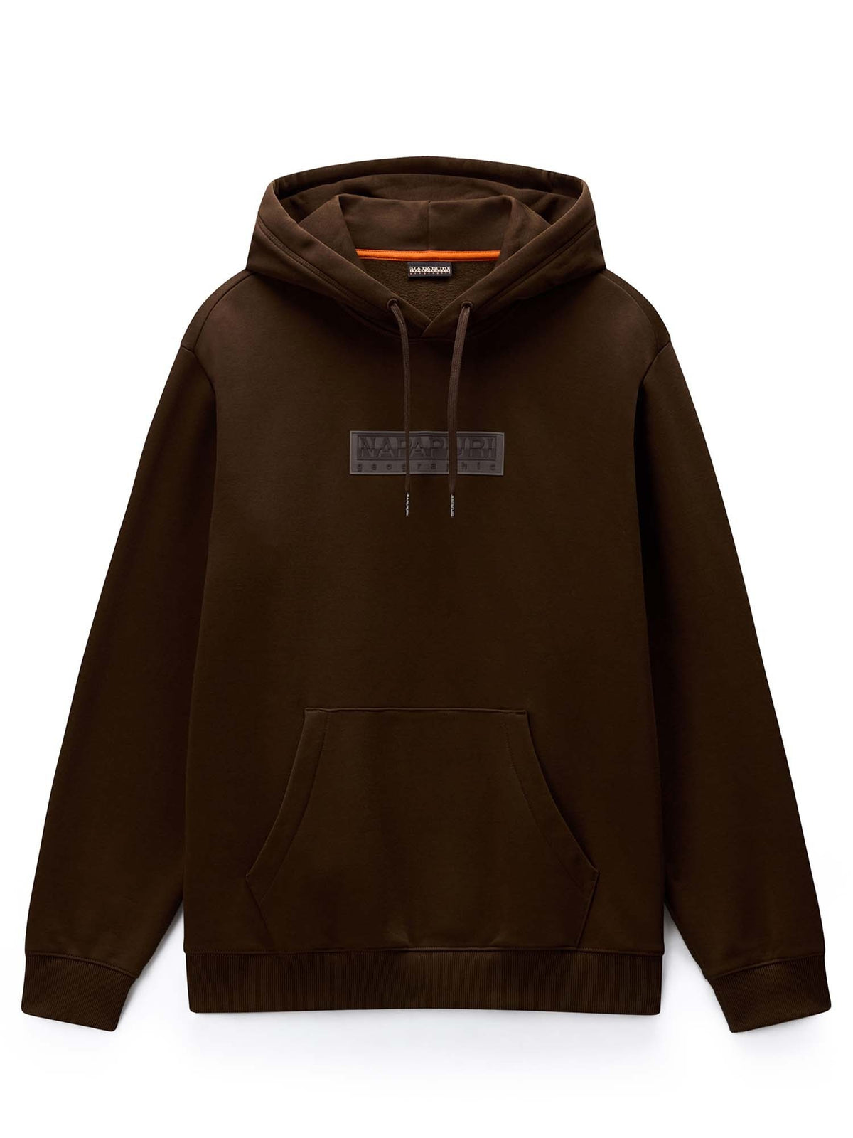 Napapijri b-box logo felpa da uomo marrone