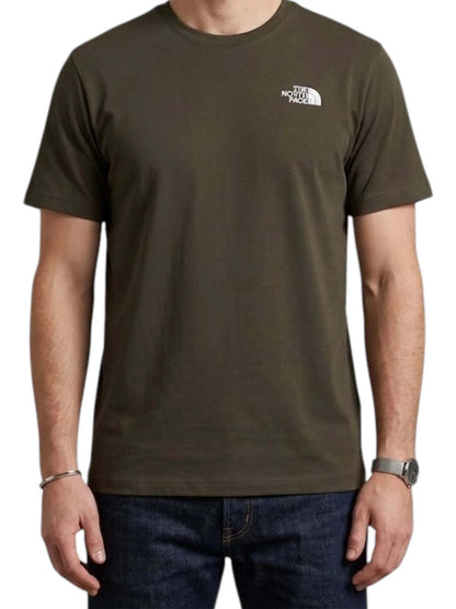 Tnf m sibli reg tee t-shirt da uomo verde militare