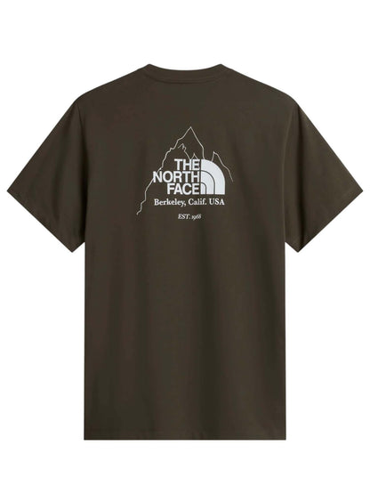 Tnf m sibli reg tee t-shirt da uomo verde militare