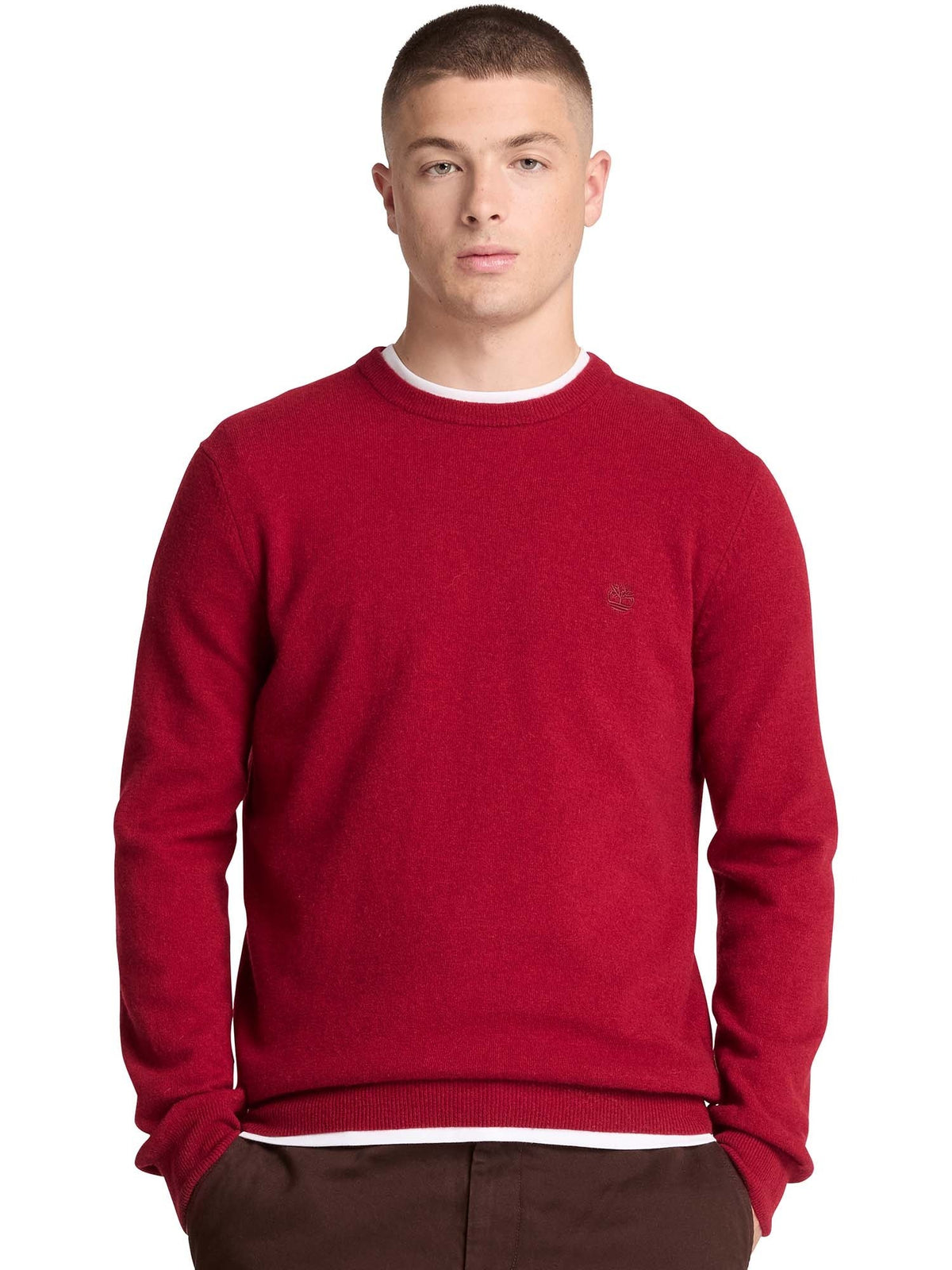 Timberland cohas mer maglia da uomo rosso