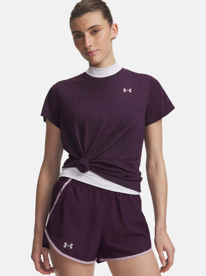 Under armour tech t-shirt mm training da donna viola