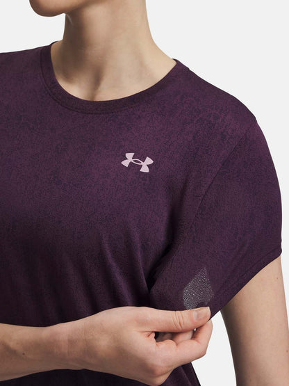 Under armour tech t-shirt mm training da donna viola
