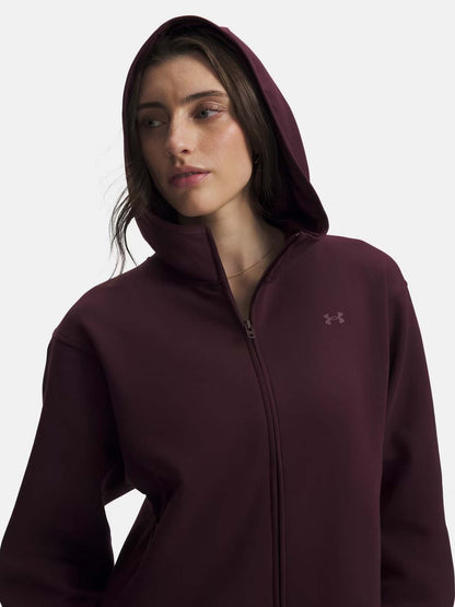 Under armour unstopp felpa training da donna bordeaux