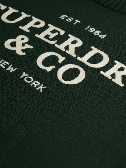 Superdry applique gr maglia da uomo verde